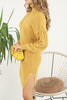 Womens Knitted Pattern High Neck Dress MEWKND180