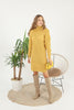 Womens Knitted Pattern High Neck Dress MEWKND180