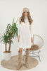 Womens Knitted Pattern High Neck Dress MEWKND184