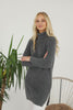 Womens Knitted Pattern High Neck Dress MEWKND187