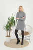 Womens Knitted Pattern High Neck Dress MEWKND190