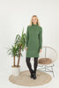 Womens Knitted Pattern High Neck Dress MEWKND201