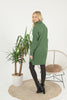 Womens Knitted Pattern High Neck Dress MEWKND201