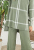 Womens 2 Piece Check Detail Knitted Co Ord Set WTWCD473