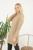 Womens Knitted Pattern High Neck Dress MEWKND192