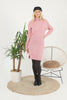 Womens Knitted Pattern High Neck Dress MEWKND193