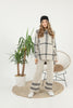 Womens 2 Piece Check Detail Knitted Co Ord Set WTWCD475