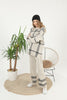 Womens 2 Piece Check Detail Knitted Co Ord Set WTWCD475
