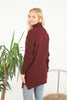Womens Knitted Pattern High Neck Dress MEWKND194