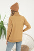 Women's Pattern Knitted High Neck Sweater by Memnu - MEWS638