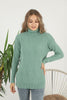 Women's Pattern Knitted High Neck Sweater by Memnu - MEWS641