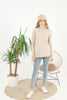 Women's Pattern Knitted High Neck Sweater by Memnu - MEWS639