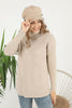 Women's Pattern Knitted High Neck Sweater by Memnu - MEWS639