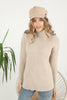 Women's Pattern Knitted High Neck Sweater by Memnu - MEWS639