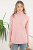 Women's Pattern Knitted High Neck Sweater by Memnu - MEWS640