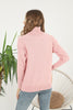 Women's Pattern Knitted High Neck Sweater by Memnu - MEWS640