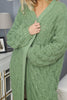Womens Knitted Pattern Extra Heavy Cardigan Coat WTWCC35