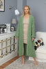 Womens Knitted Pattern Extra Heavy Cardigan Coat WTWCC35