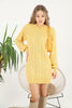 Womens Knitted Pattern Dress MEWKND209