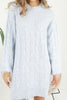 Womens Knitted Pattern Dress MEWKND213