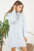 Womens Knitted Pattern Dress MEWKND213