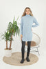 Womens Knitted Pattern High Neck Dress MEWKND208