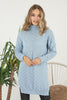 Womens Knitted Pattern High Neck Dress MEWKND208