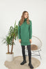 Womens Knitted Pattern High Neck Dress MEWKND214