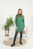 Womens Knitted Pattern High Neck Dress MEWKND214