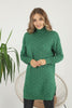 Womens Knitted Pattern High Neck Dress MEWKND214