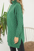 Womens Knitted Pattern High Neck Dress MEWKND214