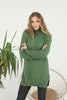 Womens Knitted Pattern High Neck Dress MEWKND215