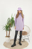 Womens Knitted Pattern High Neck Dress MEWKND216