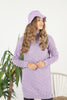Womens Knitted Pattern High Neck Dress MEWKND216