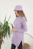 Womens Knitted Pattern High Neck Dress MEWKND216