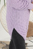 Womens Knitted Pattern High Neck Dress MEWKND216