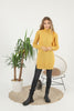 Womens Knitted Pattern High Neck Dress MEWKND217