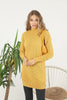 Womens Knitted Pattern High Neck Dress MEWKND217