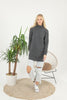 Womens Knitted Pattern High Neck Dress MEWKND218