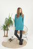 Womens Knitted Pattern High Neck Dress MEWKND219