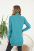 Womens Knitted Pattern High Neck Dress MEWKND219