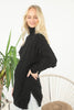 Womens Knitted Pattern High Neck Dress MEWKND220