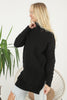 Womens Knitted Pattern High Neck Dress MEWKND220