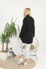 Womens Knitted Pattern High Neck Dress MEWKND220