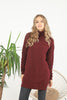 Womens Knitted Pattern High Neck Dress MEWKND221