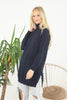 Womens Knitted Pattern High Neck Dress MEWKND222