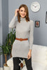 Womens Knitted Belted High Neck Dress MEWKND225