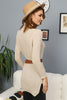 Womens Knitted Belted High Neck Dress MEWKND226