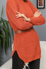 Womens Knitted Belted High Neck Dress MEWKND227