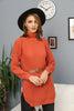 Womens Knitted Belted High Neck Dress MEWKND227